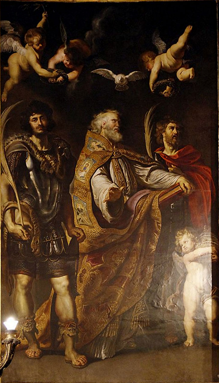 I Santi Gregorio Magno, Papia e Mauro-Chiesa di Santa Maria in Vallicella o Chiesa Nuova